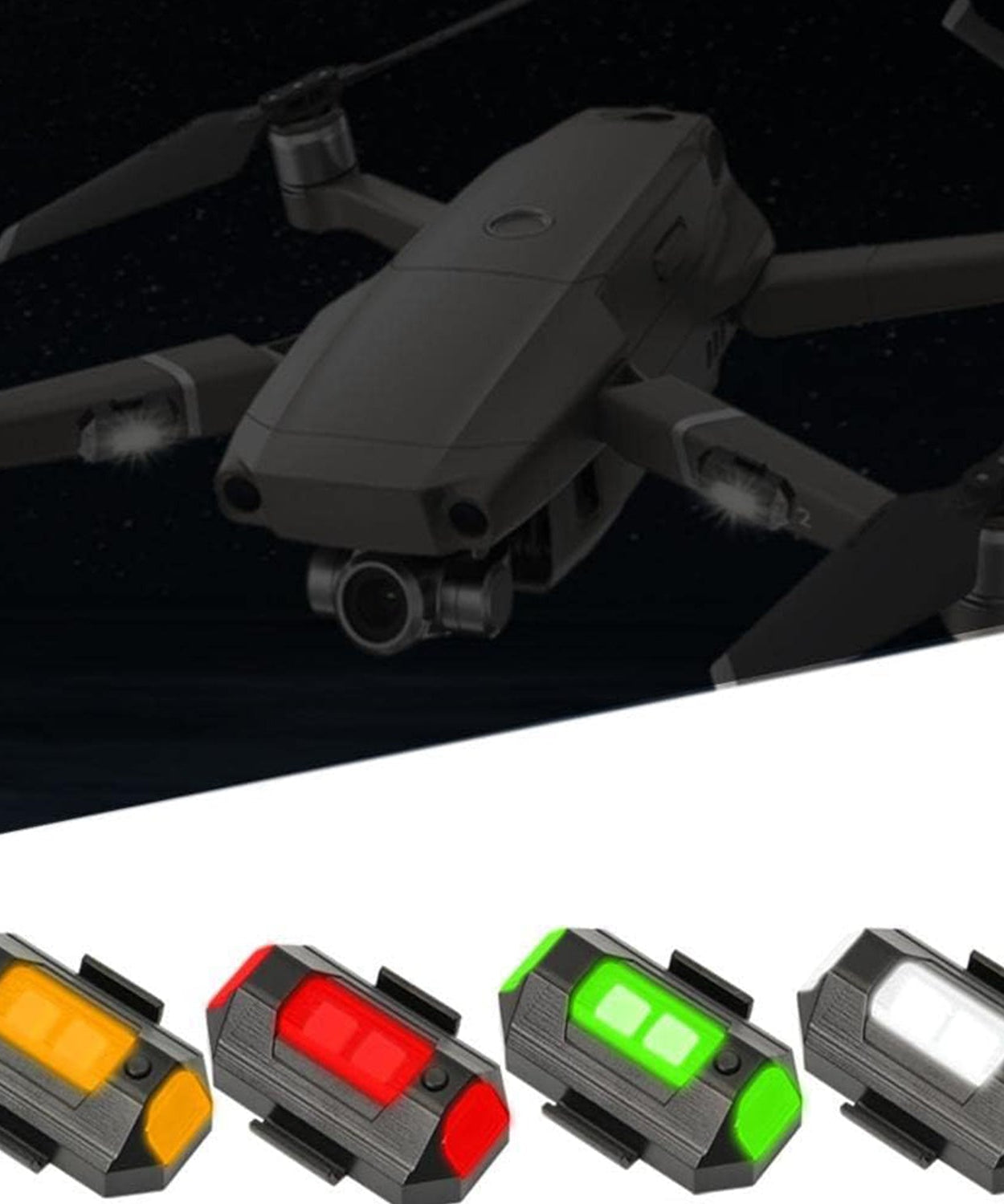 Mini LED Strobe Lights, Waterproof Lights, Lightweight RGB LED Lights Drone Strobe Lights Veicle Anti-Collision Strobe Light Bike Motocycle Lights USB Recharge  Multi-colors