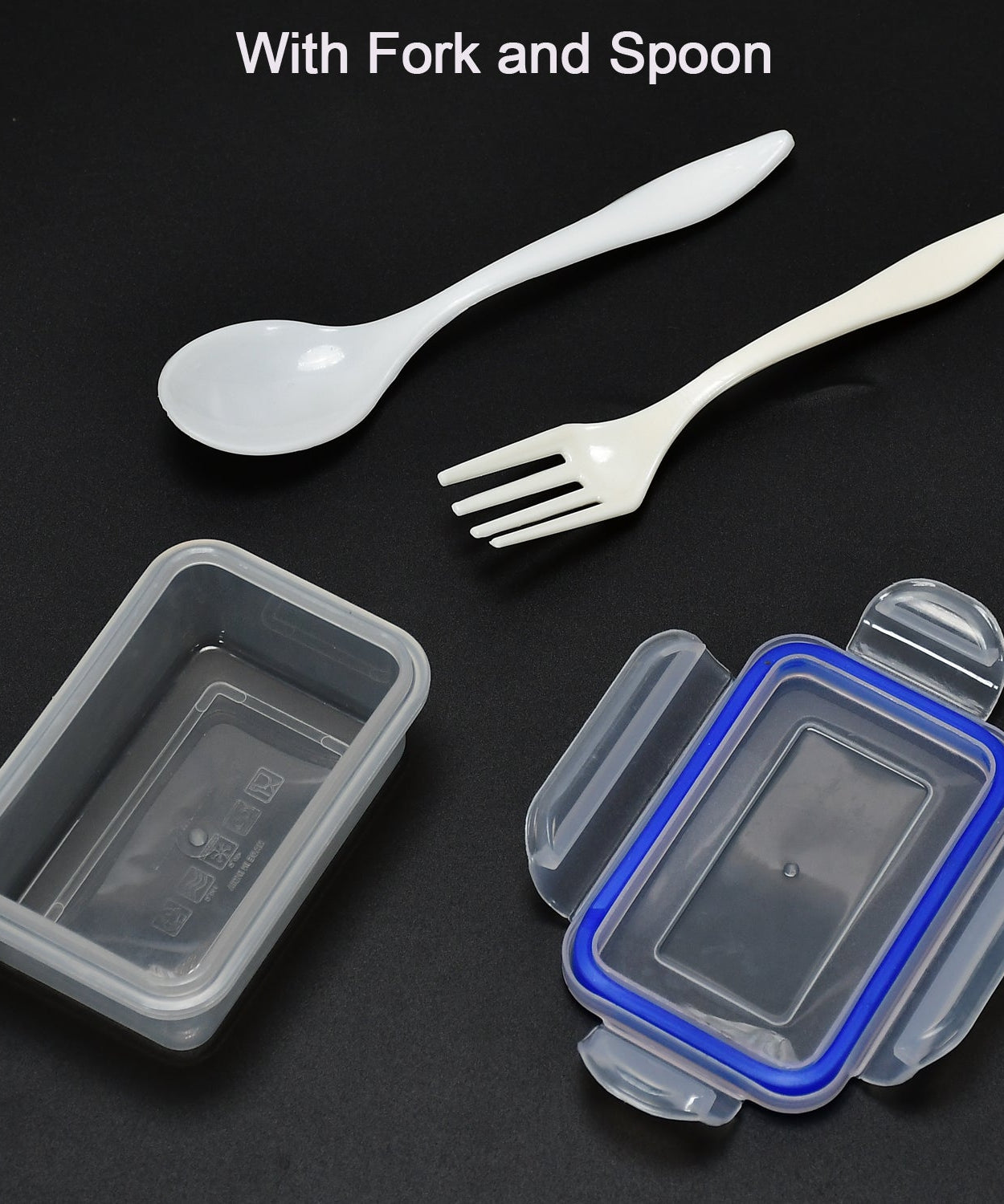 Lunch box with airtight design and small square container