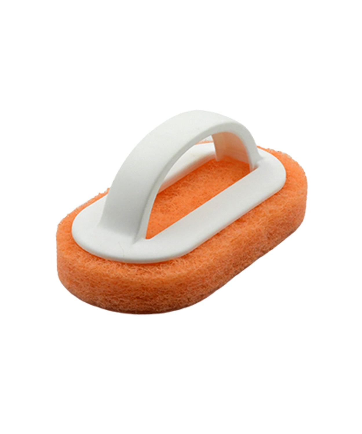 Sponge brush with handle for pots, sink, and dish cleaning