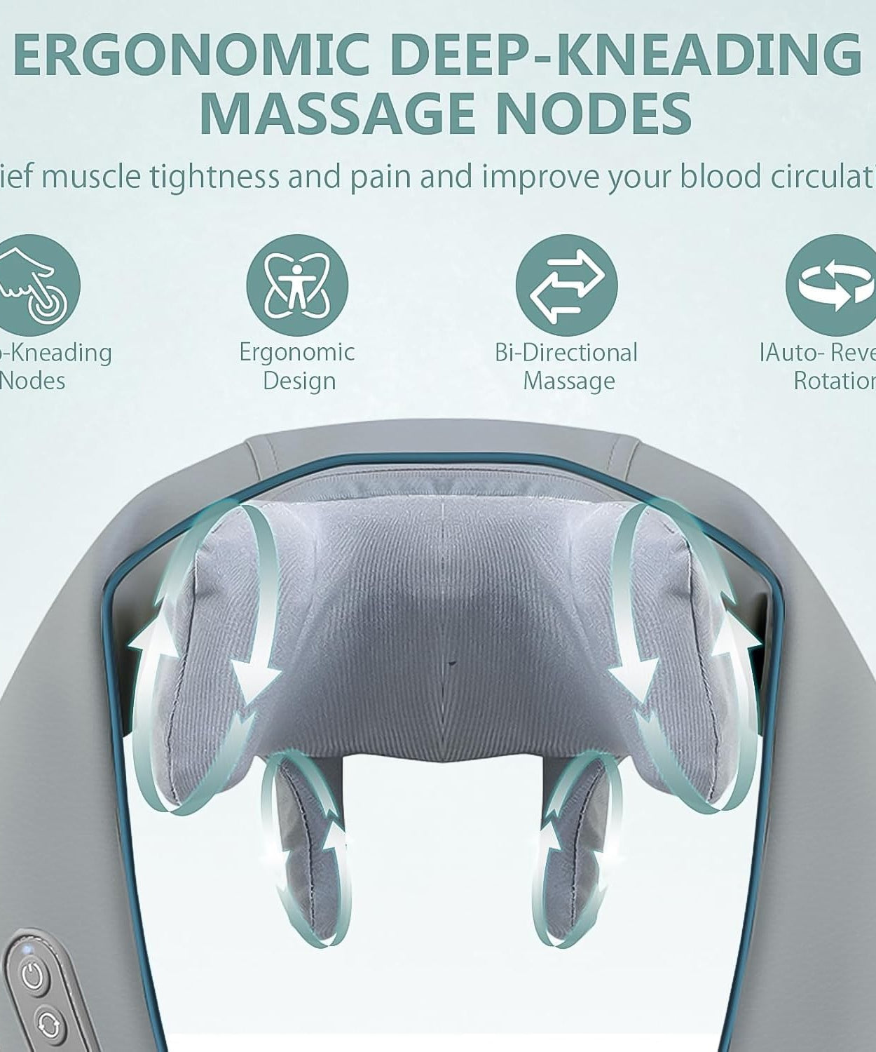 Neck & Shoulder Massagers with Heat, Electric Rechargeable (1 Pc)