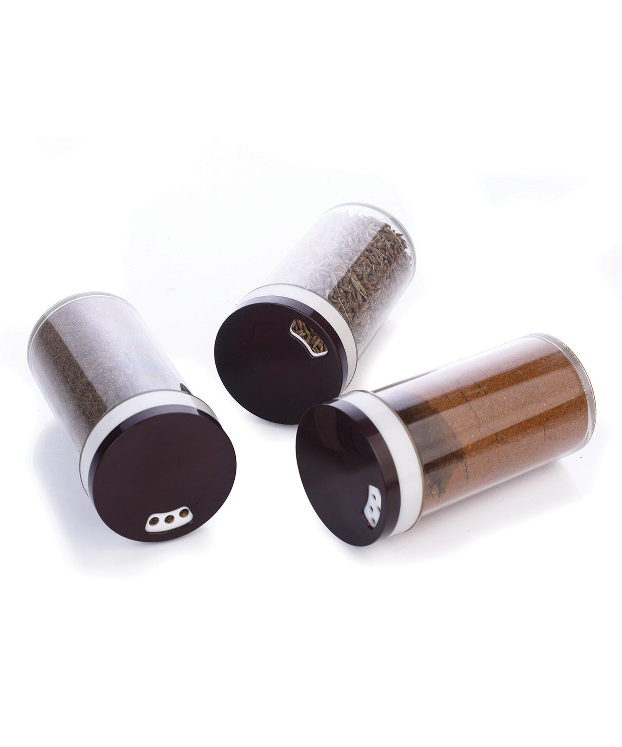 Ganesh 16-piece revolving spice rack, 100 ml dispensers, plastic and ABS.