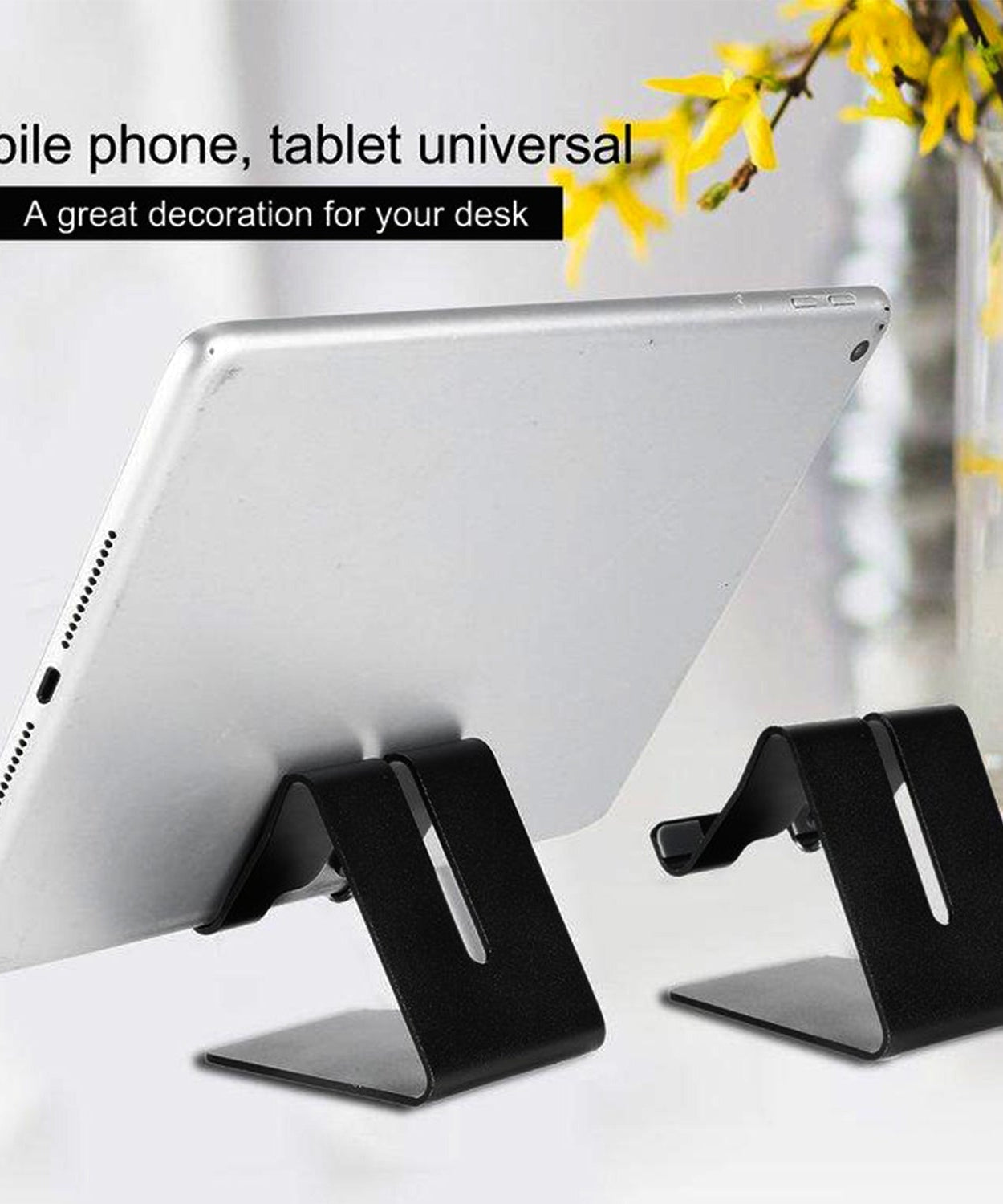 Versatile stand for mobile devices.