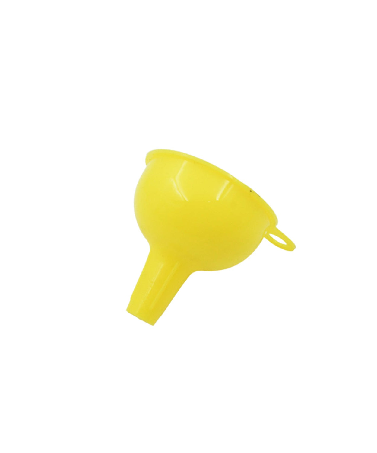 Close-up of silicone funnel with safe, easy transfer features