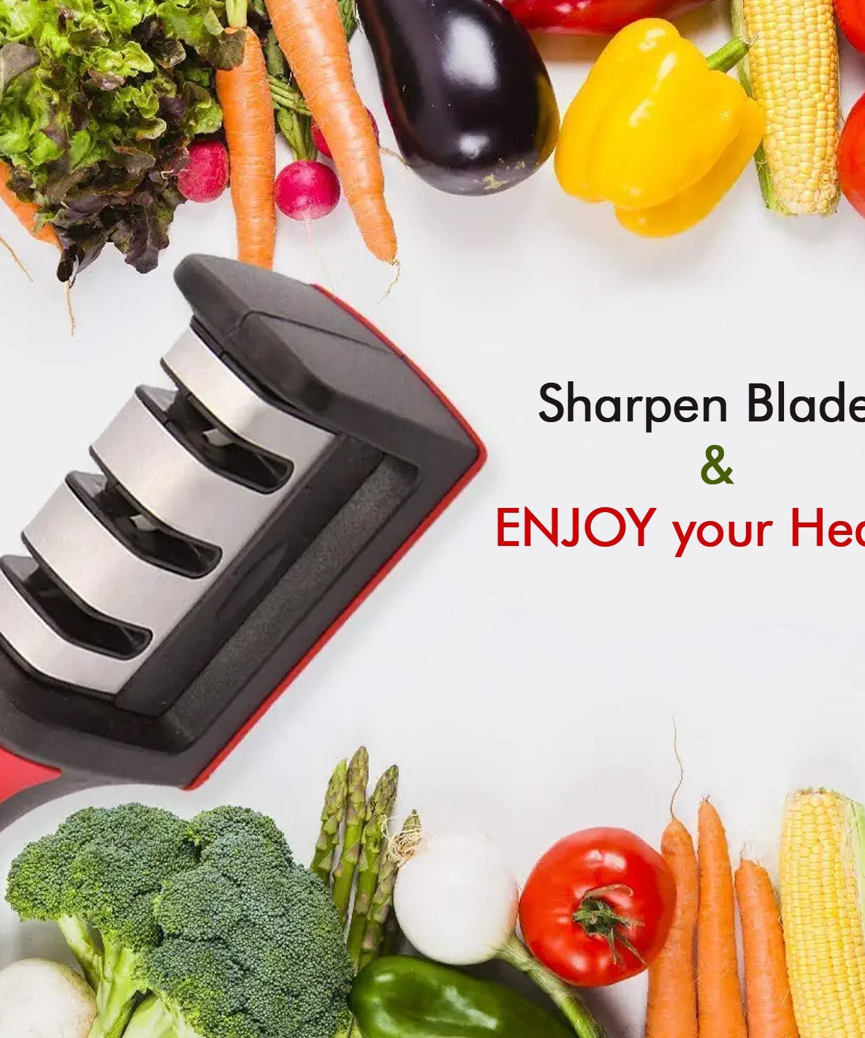 3-stage manual sharpener for maintaining knife edges