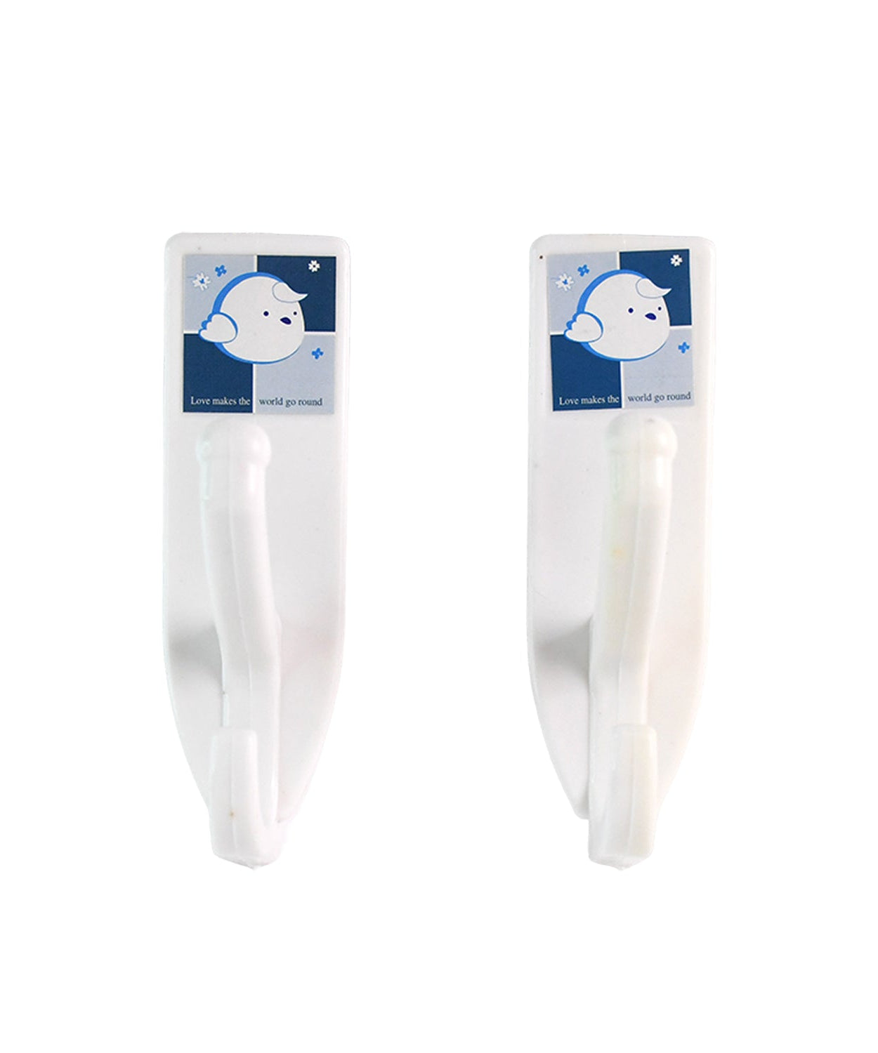 Multipurpose Wall Hooks: Strong & Self-Adhesive for Bathroom, Kitchen, Office ( Mix Design )