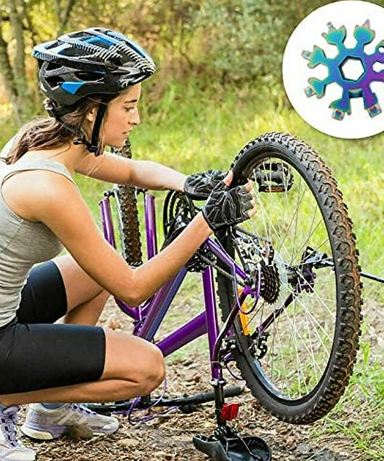 Durable & Portable 18-in-1 Snowflake Multi-Tool – Bottle Opener, Screwdriver & Wrench Kit