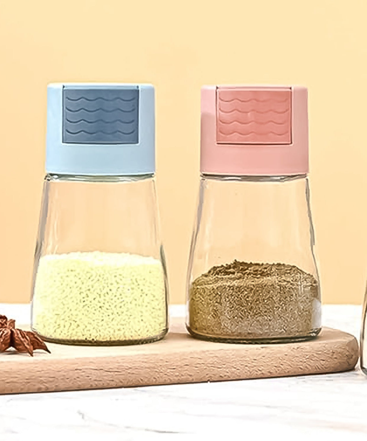 Glass Salt Dispenser for Cooking with 0.5g Precision (1 Pc)