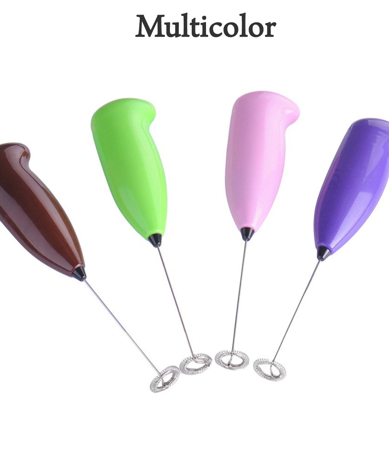 Handheld blender set for mixing and blending.