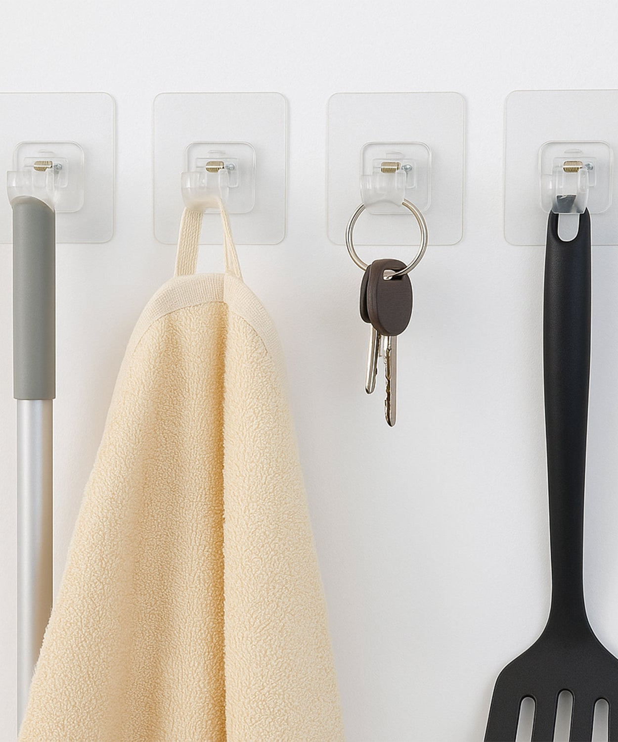 Uni Grip Transparent Stick-On Holder