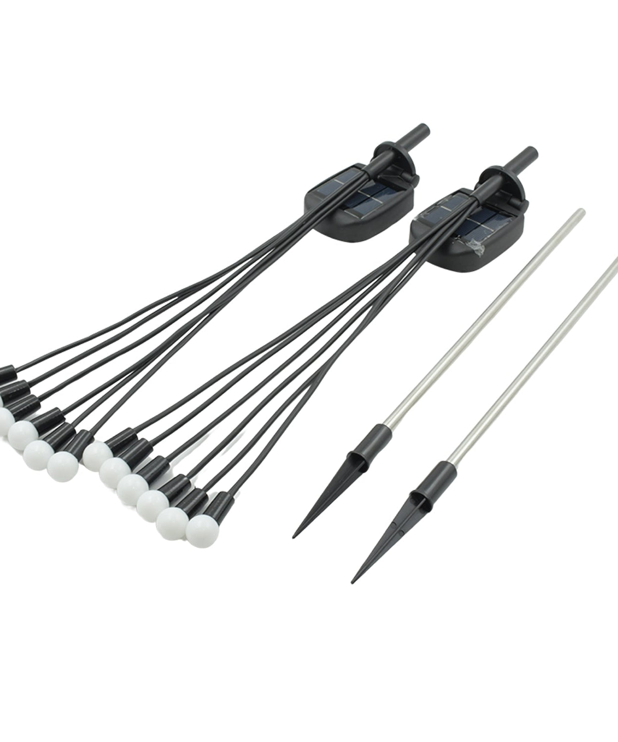 Solar firefly lights with warm LED for garden décor