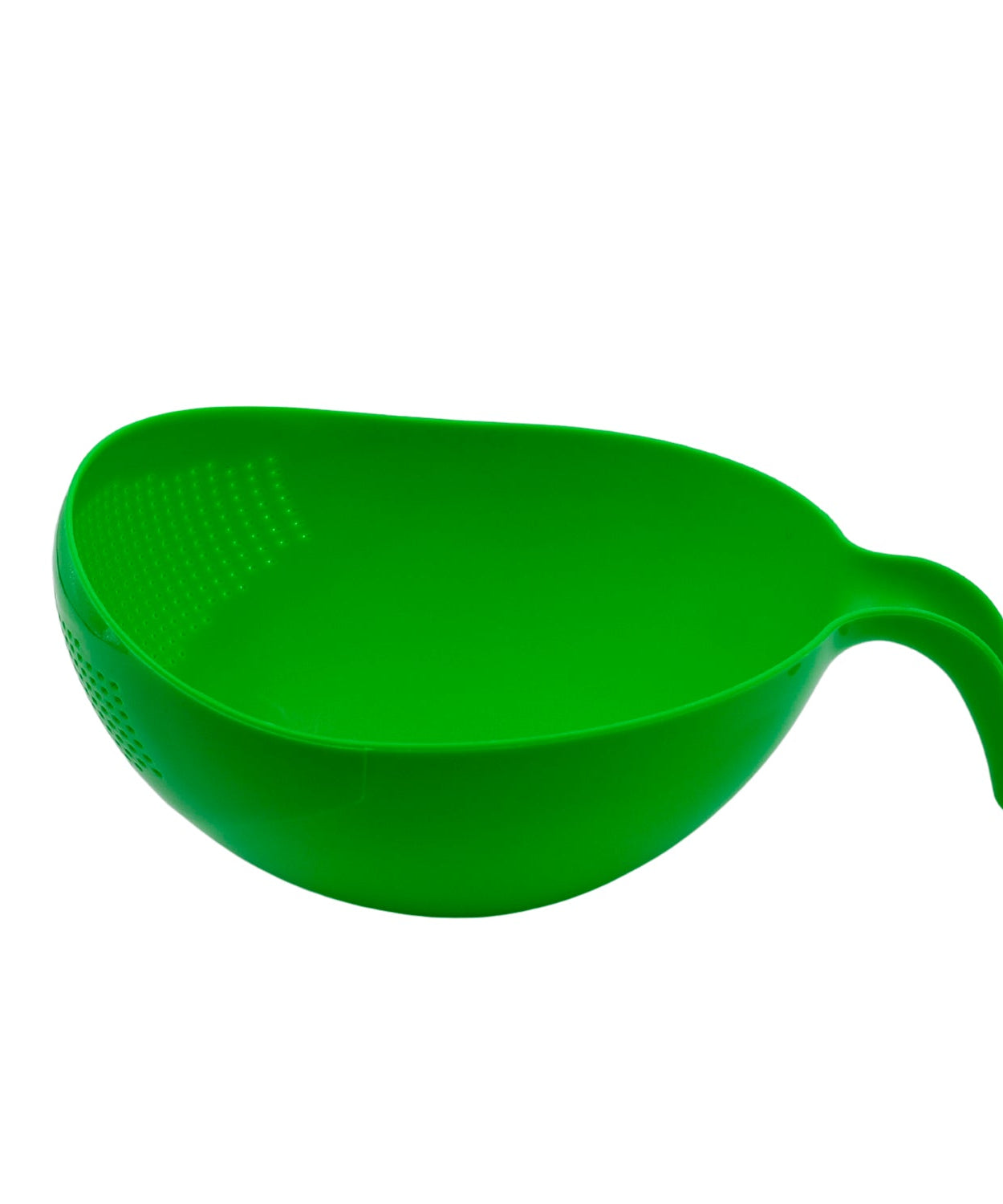 Thick rice bowl with drain basket and handle, convenient for washing.