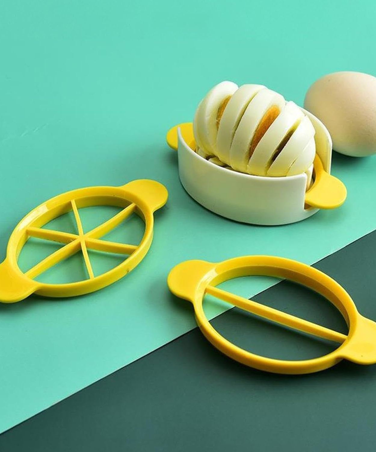 Egg Slicer, 3 in 1 Boiled Egg Slicer, Egg Slicer, Preserved Egg Slicer, Home Restaurant Kitchen Tool (1 Pc)