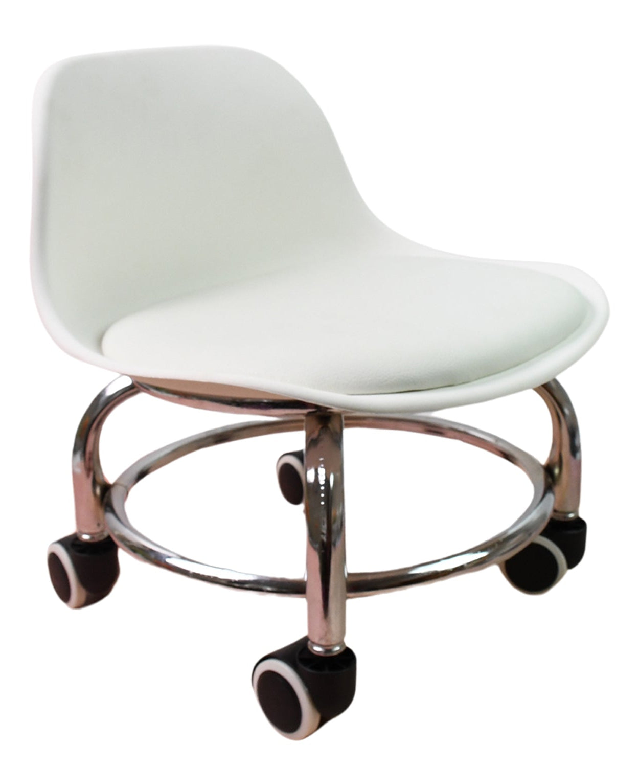 Heavy Duty Round Rolling Stool with Wheels Pedicure Stool (1 pc)
