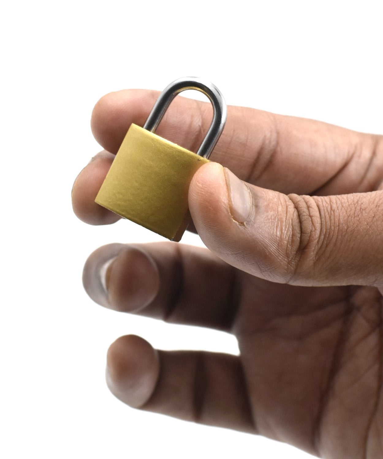 Copper lock with detailed texture