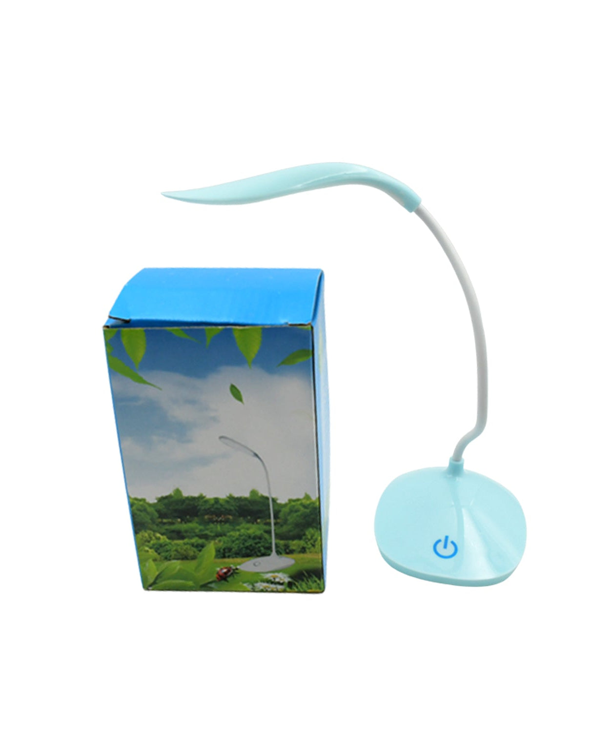 White LED desk lamp with touch control for easy use