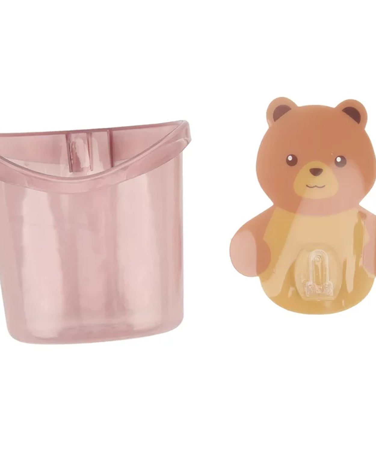 Teddy bear toothbrush holder wall mount