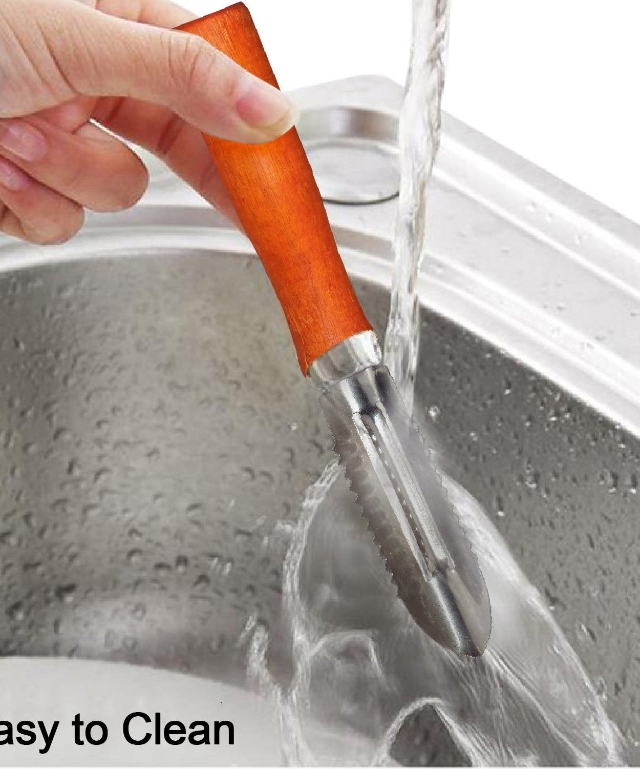 Wooden Handle and Stainless Steel Vegetable Peeler