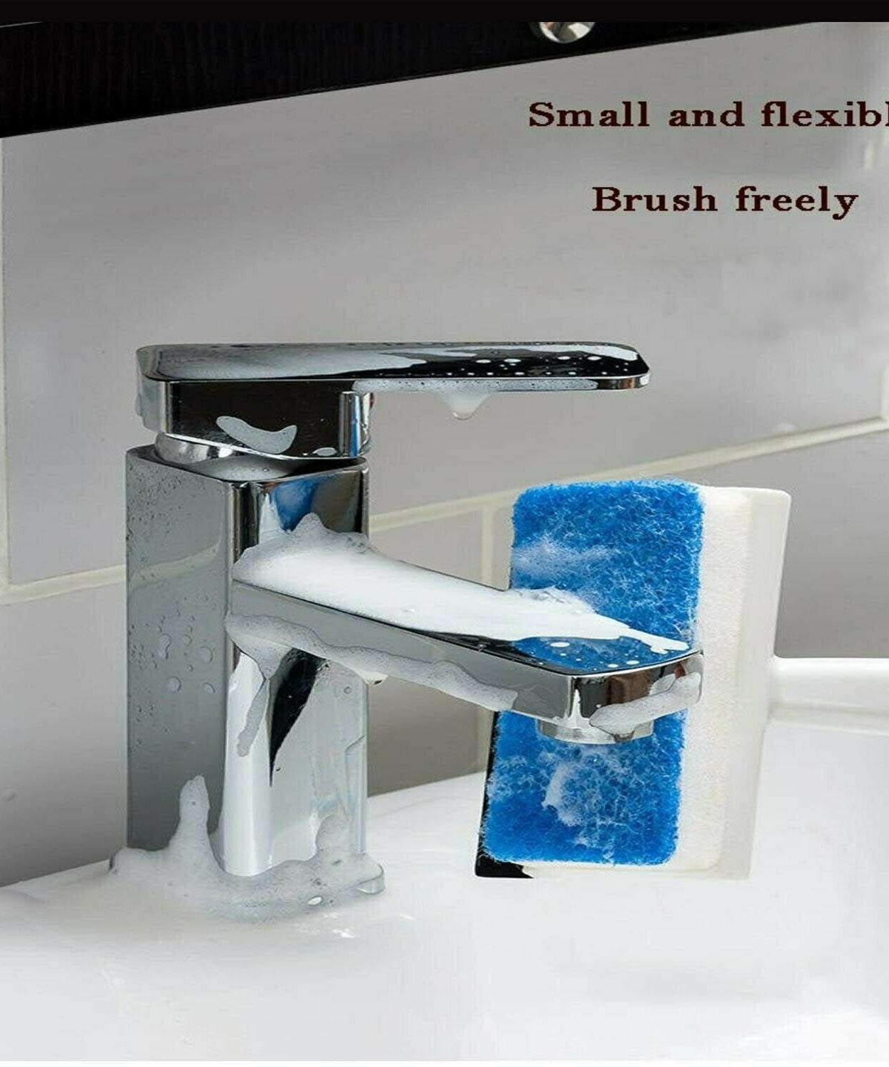 Multi-purpose wiper and brush for grout and tile cleaning
