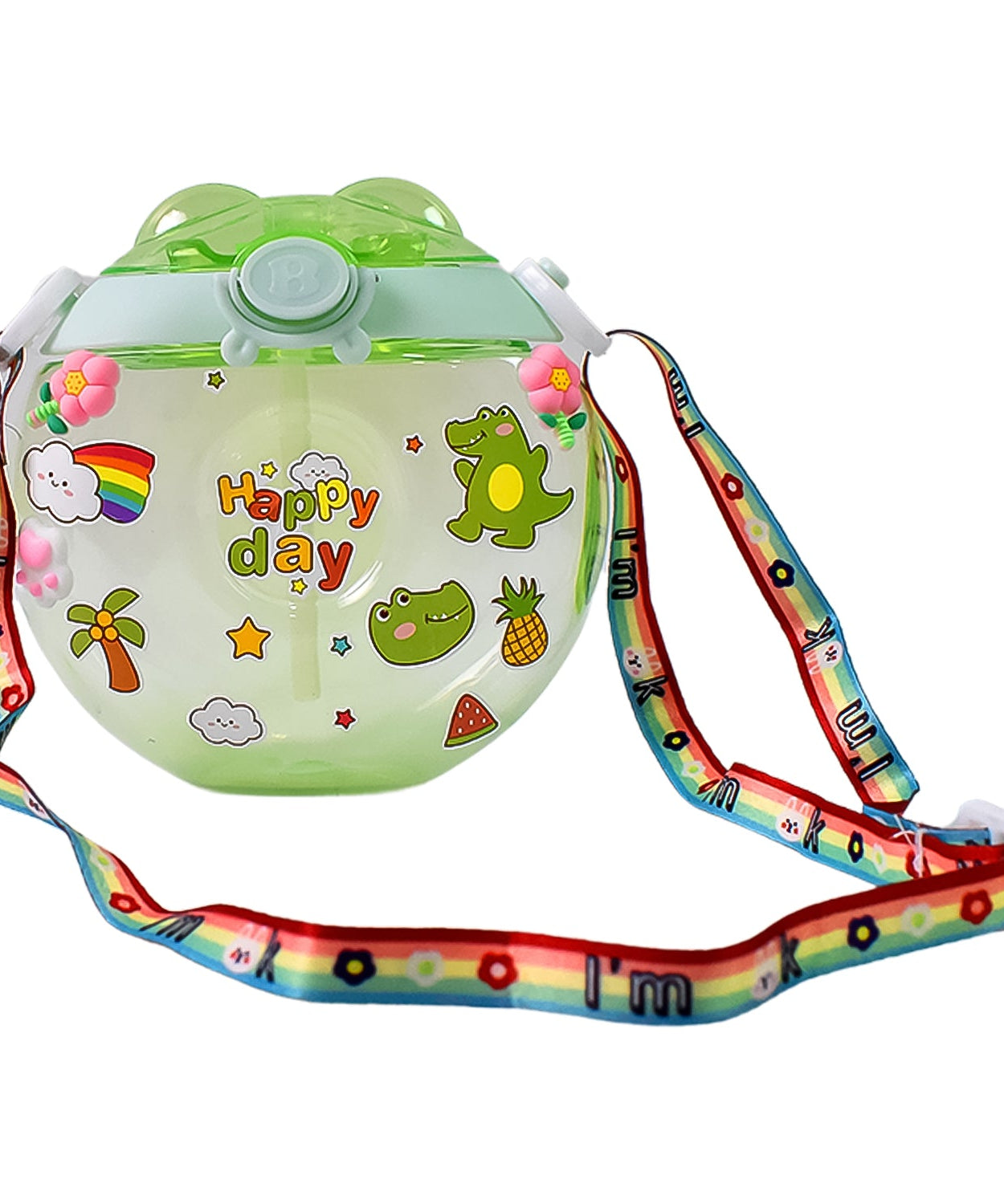 Donut Water Bottle Sipper Bottle (1 pc / 400 ML Approx)