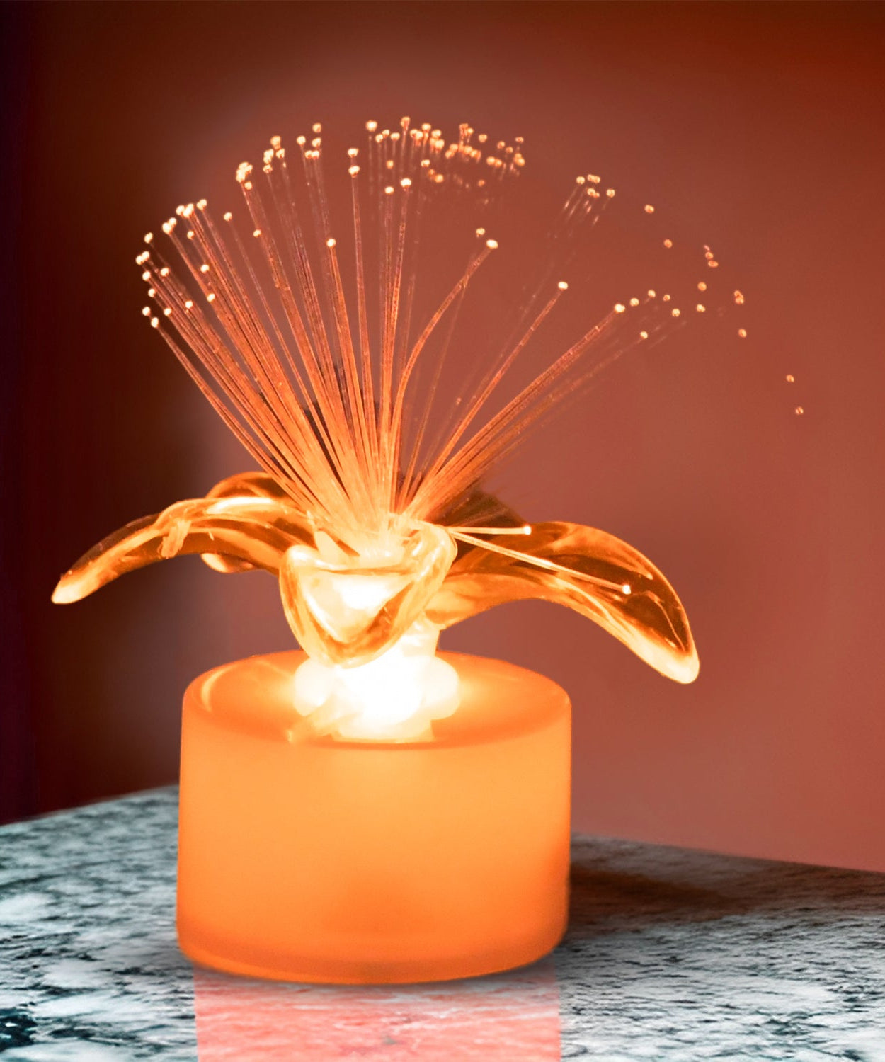 Fiber Optic Light, Mini Color Change LED Table Centerpieces, Light Up Candle, Diwali - Pack of 12