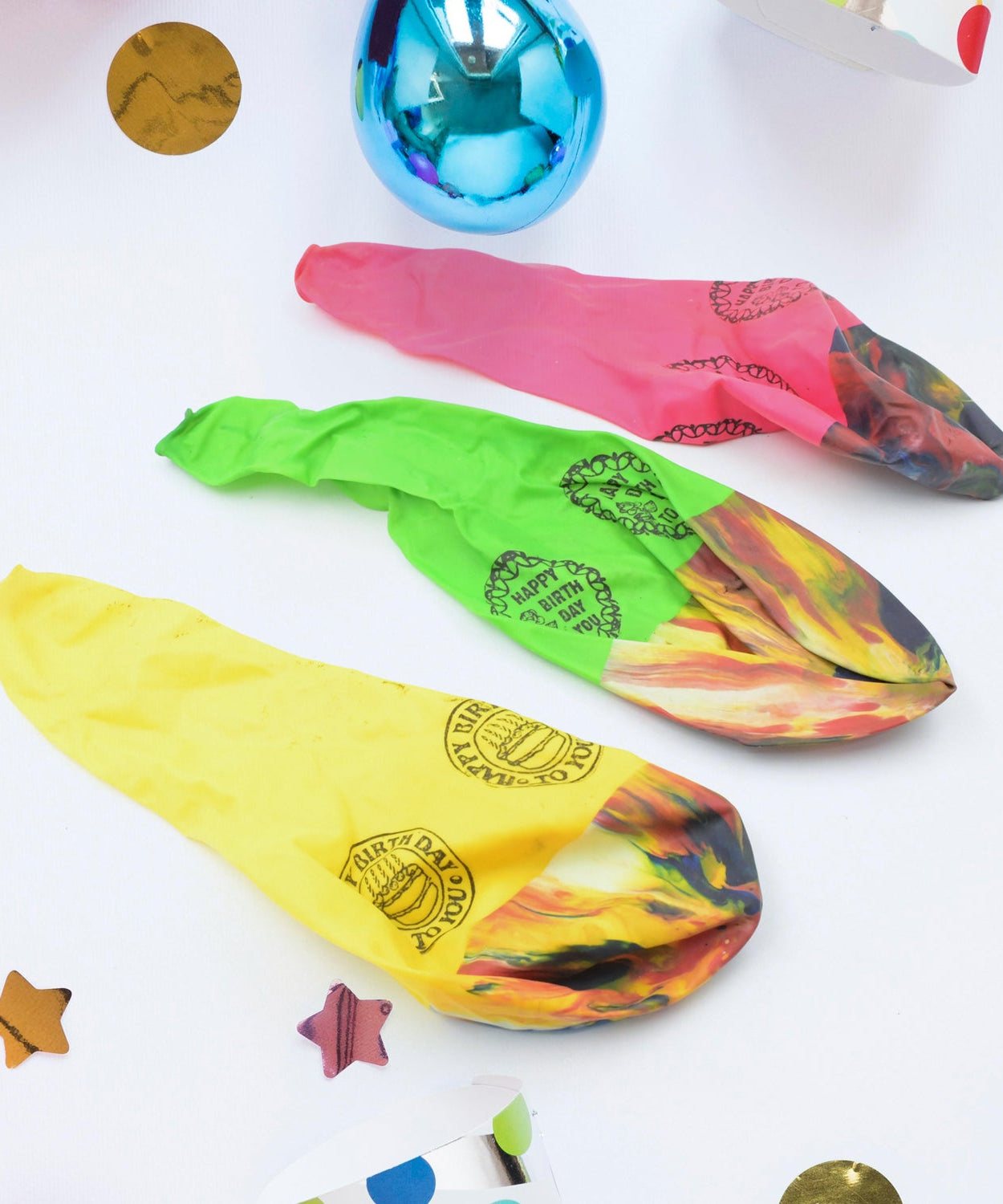 Big Size Balloons Kinds of Rainbow Party Latex Balloons for Birthday / Anniversary / Valentine's / Wedding / Engagement Party Decoration Multicolor (3 Pcs Set