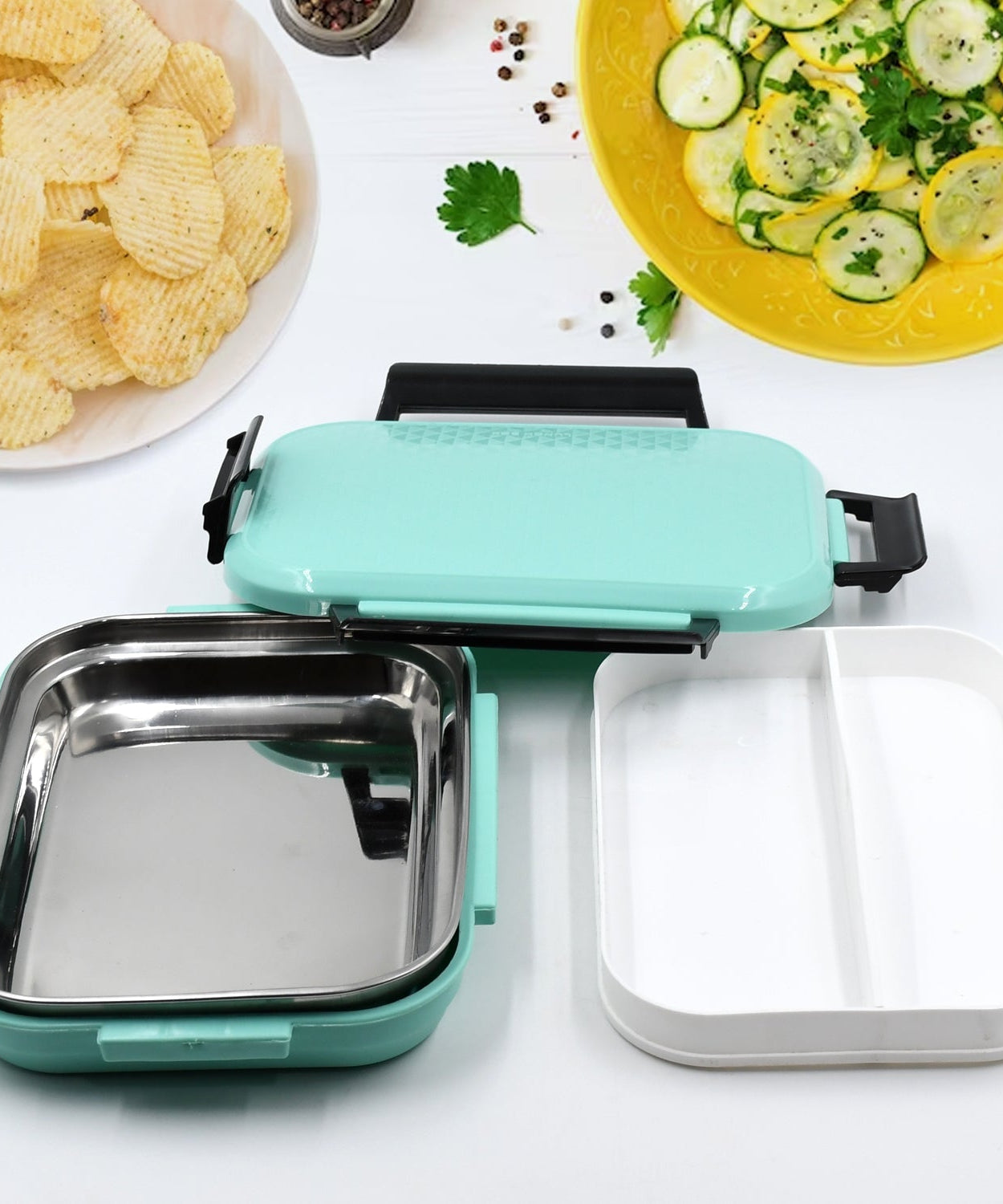 Leakproof insulated lunch box set for school and outdoor meals