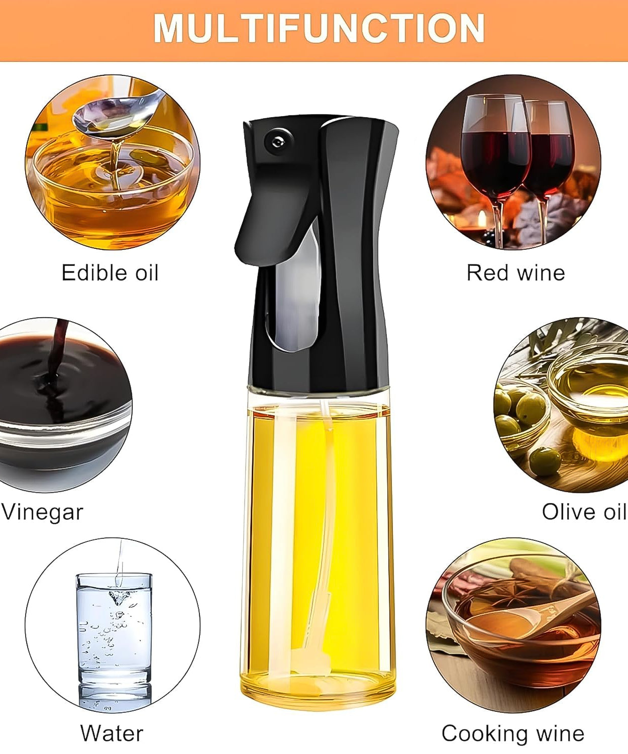 Oil Mister Spray Bottle for Cooking and Grilling