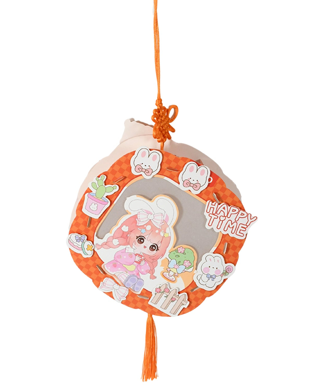 DIY Handmade Cartoon Paper Lanterns – Antique Hollow-Out LED Projection for Festival Decor