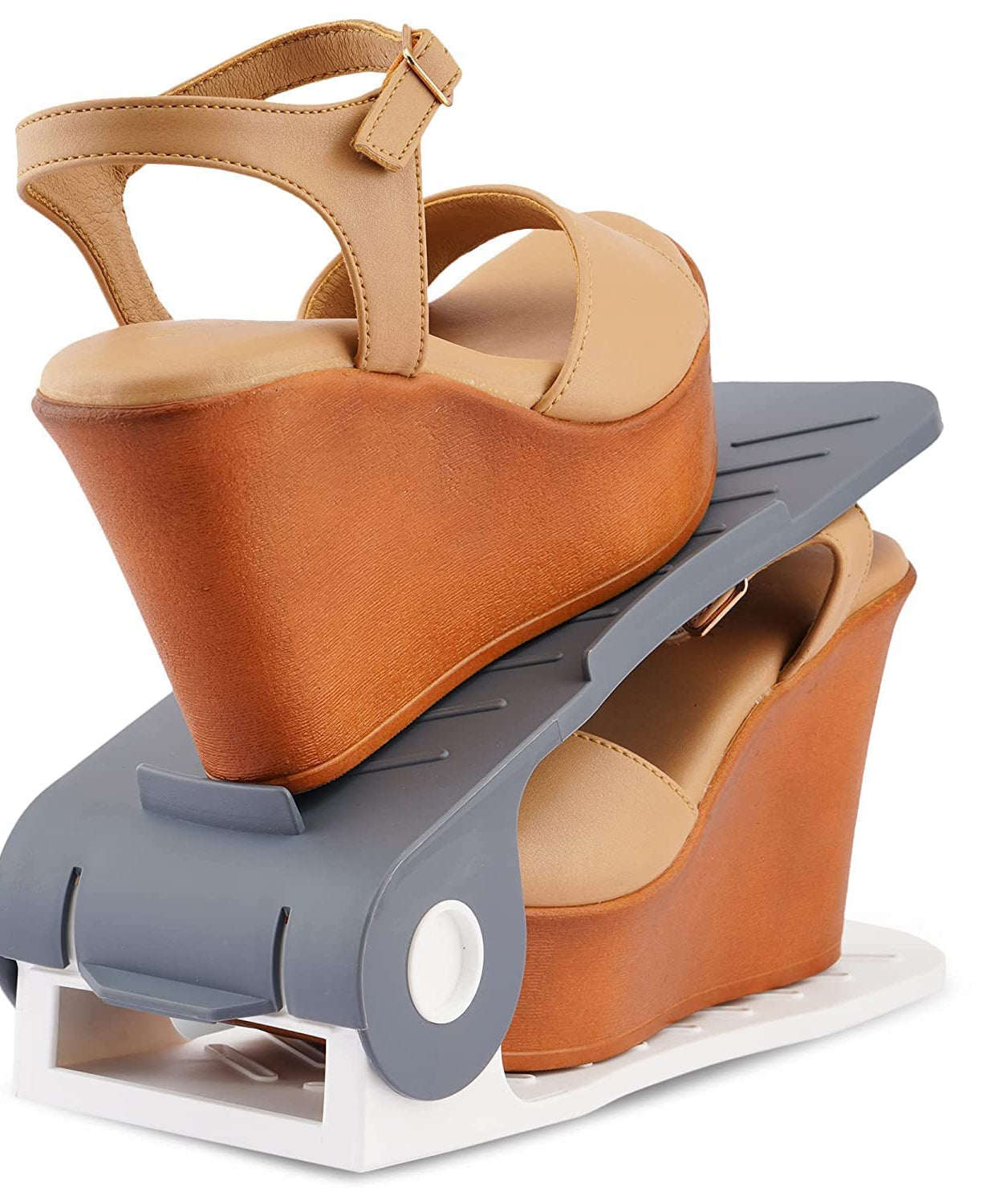 Compact shoe organizer for efficient space management