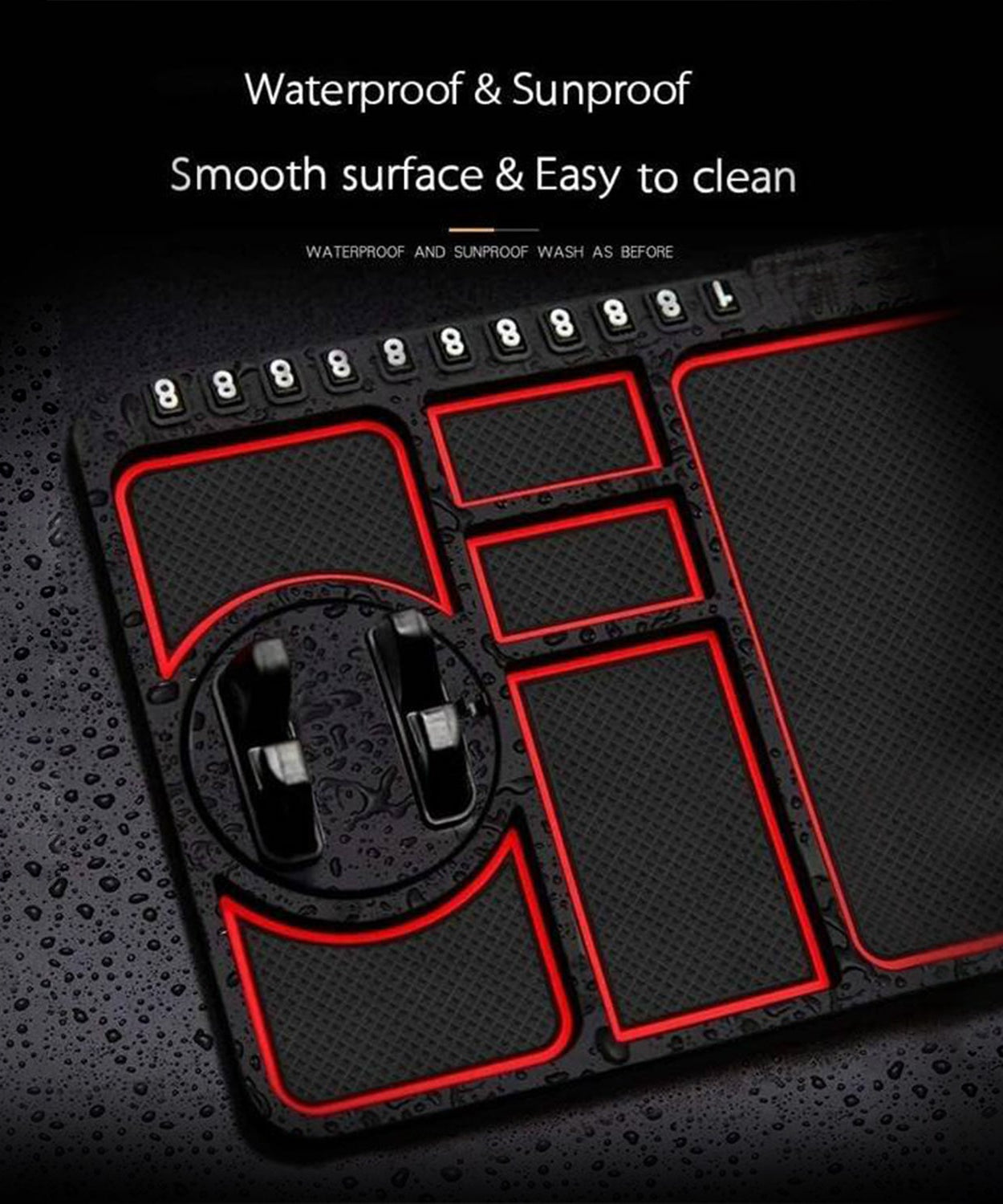 Car Dashboard Mat & Mobile Phone Holder Mount