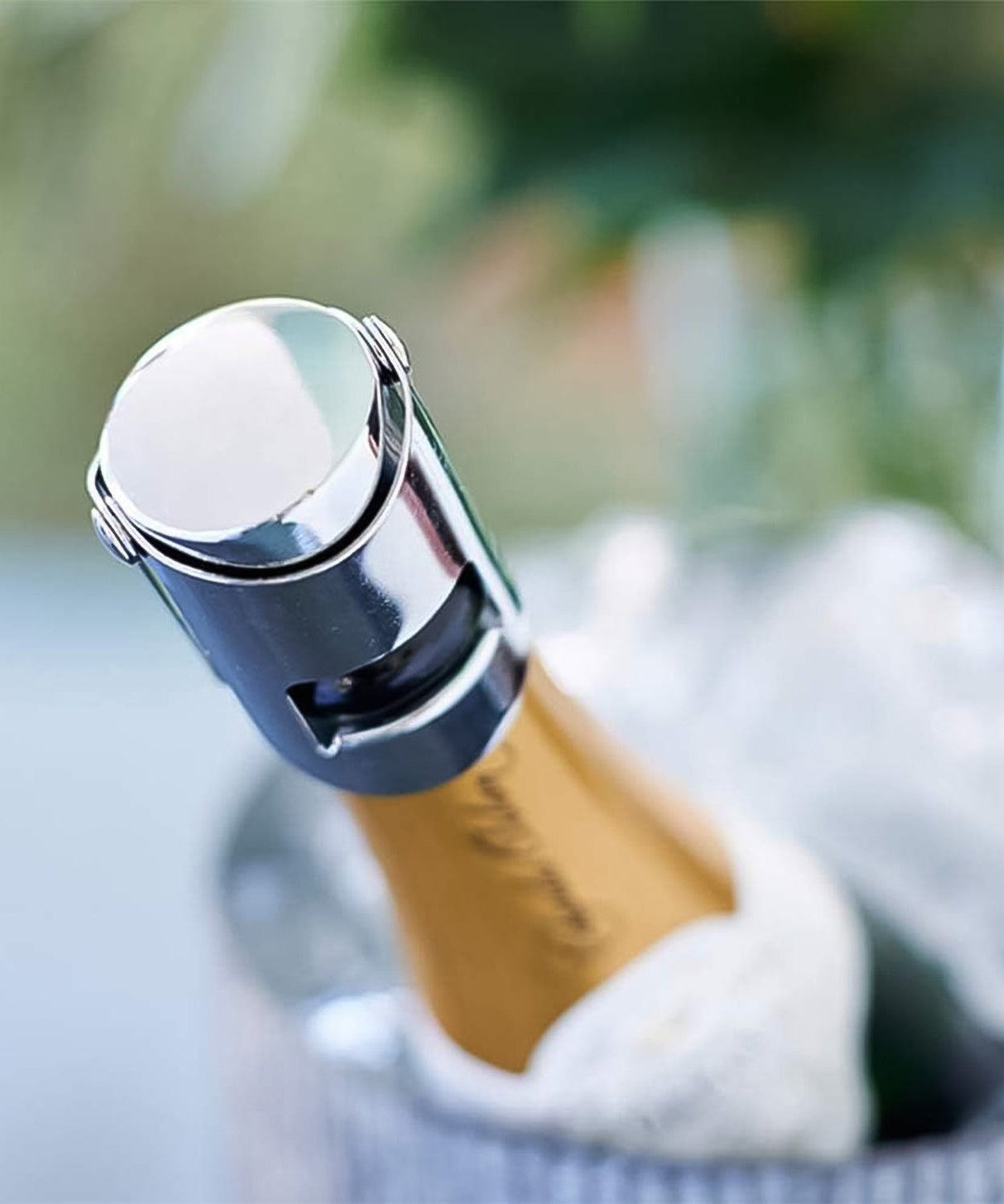 Stainless Steel Sealed Sparkling Champagne Bottle Stopper Big size
