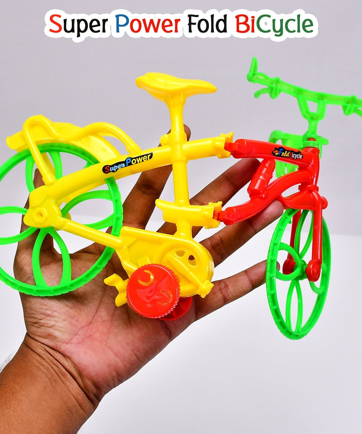 Kids bicycle toy with training wheels