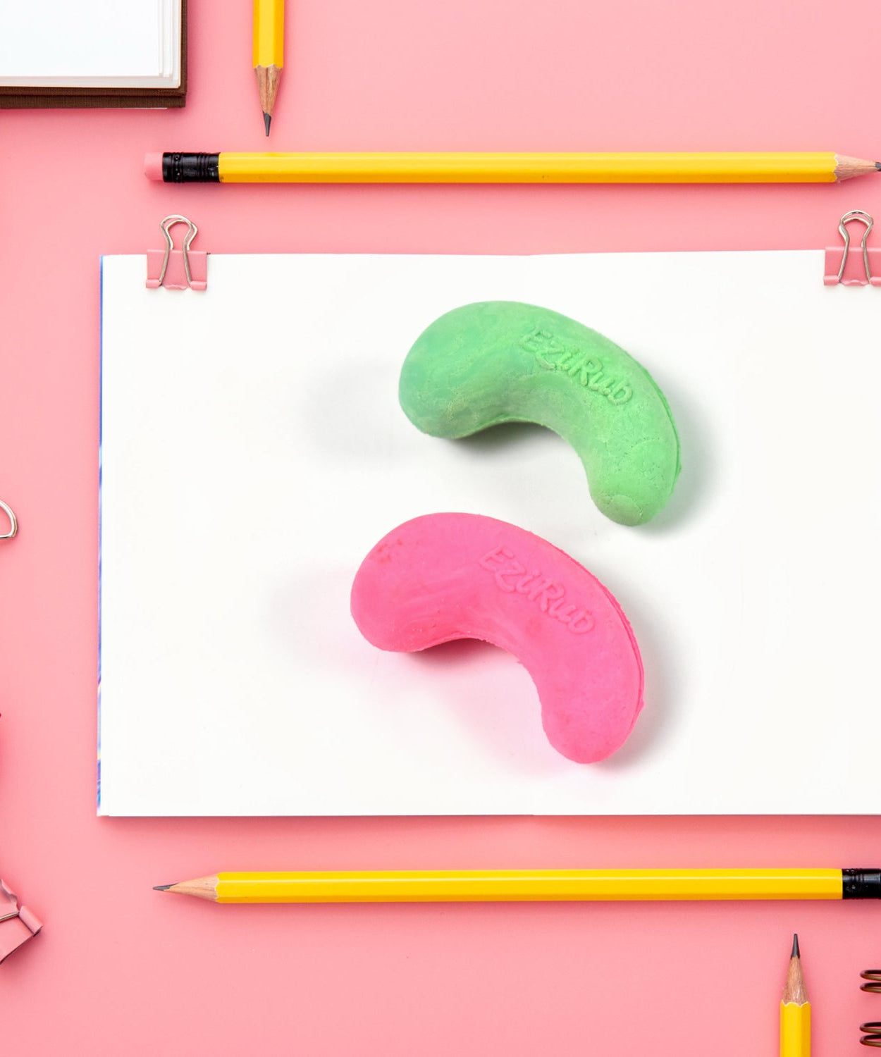 Cashew Nut Eraser Rubber Erasers (1 Pc / Mix Colour & Design)