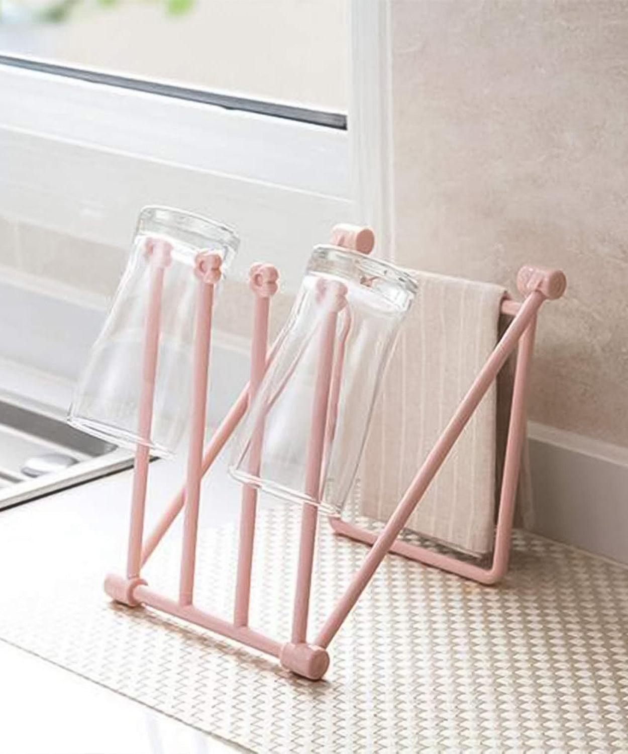 Folding Kitchen Bathroom Towel Rack, Towel Stand (1 Pc)
