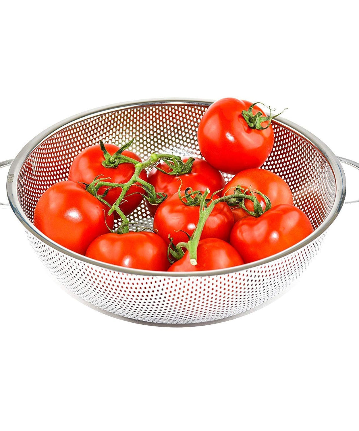 Stainless Steel Colander with Handle, Large Strainer Basket for Kitchen (25.5 cm)