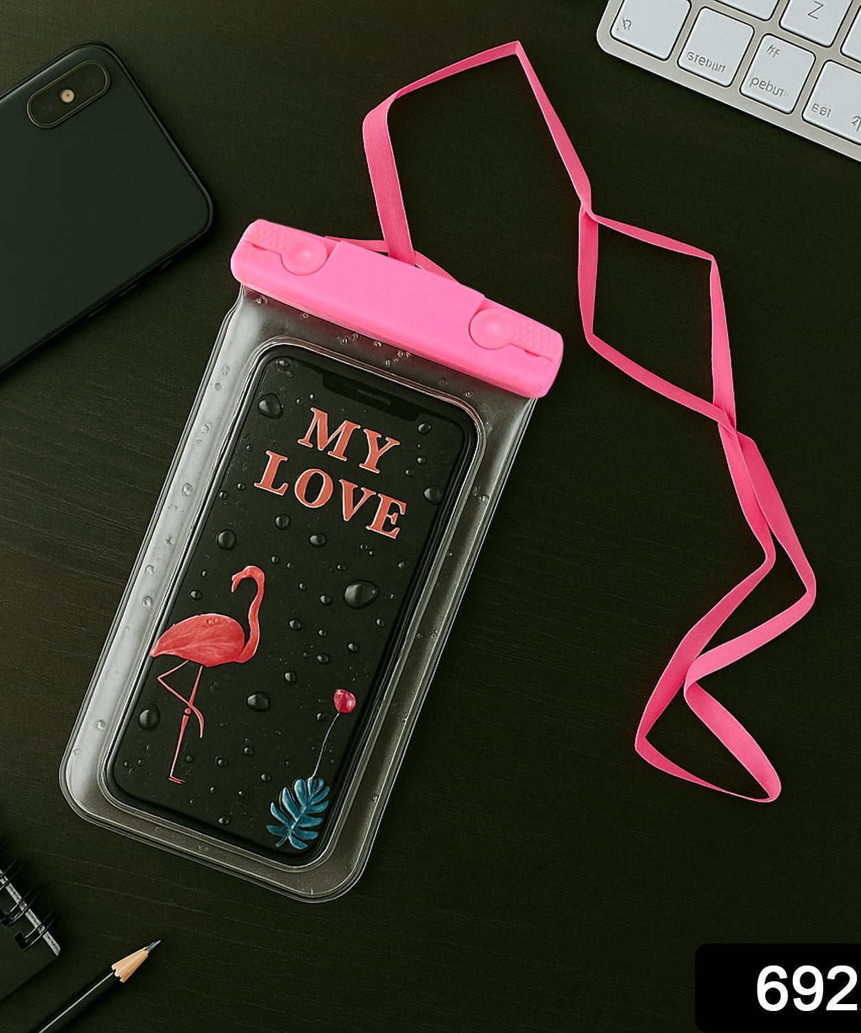 Mobile Cover Pouch Transparent Waterproof Sealed Plastic Smartphone Protective Pouch Cover/Bag for All Mobile Phones