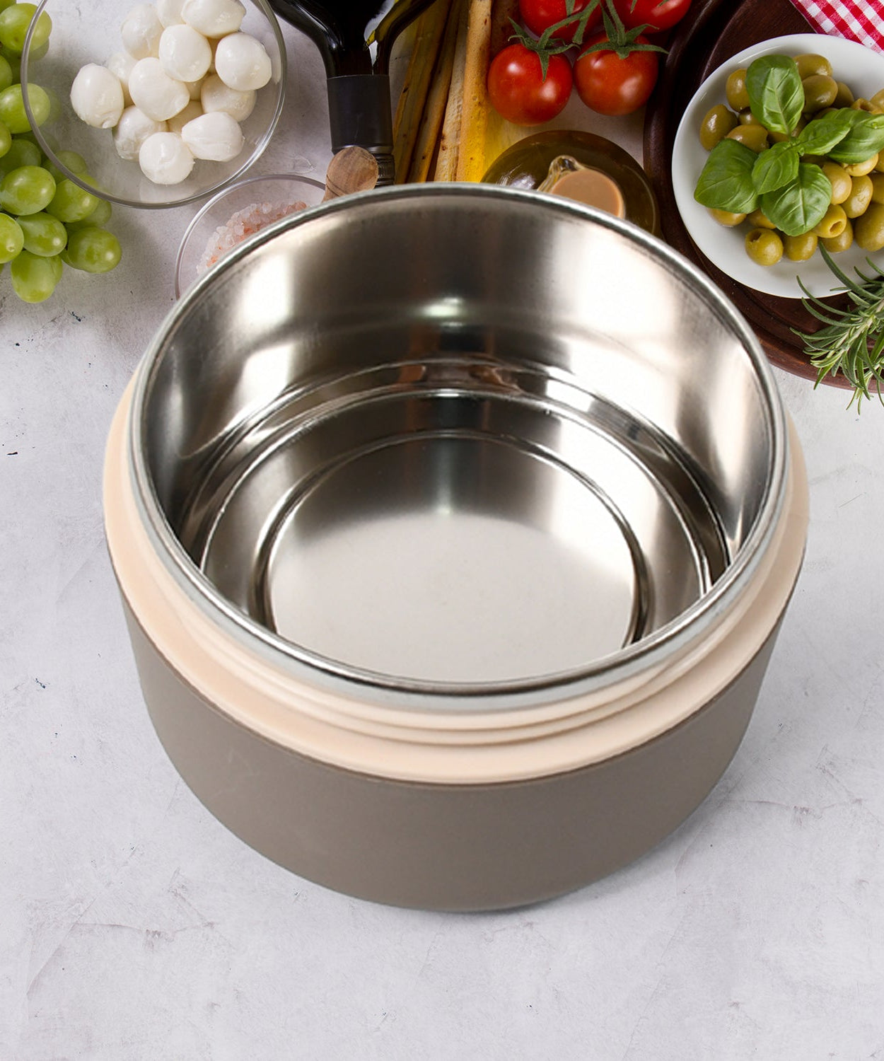 Ganesh Cresta Food Insulated Airtight Leak-Proof Lunch Box With Spoon for Office, School, Picnic (1Pc)