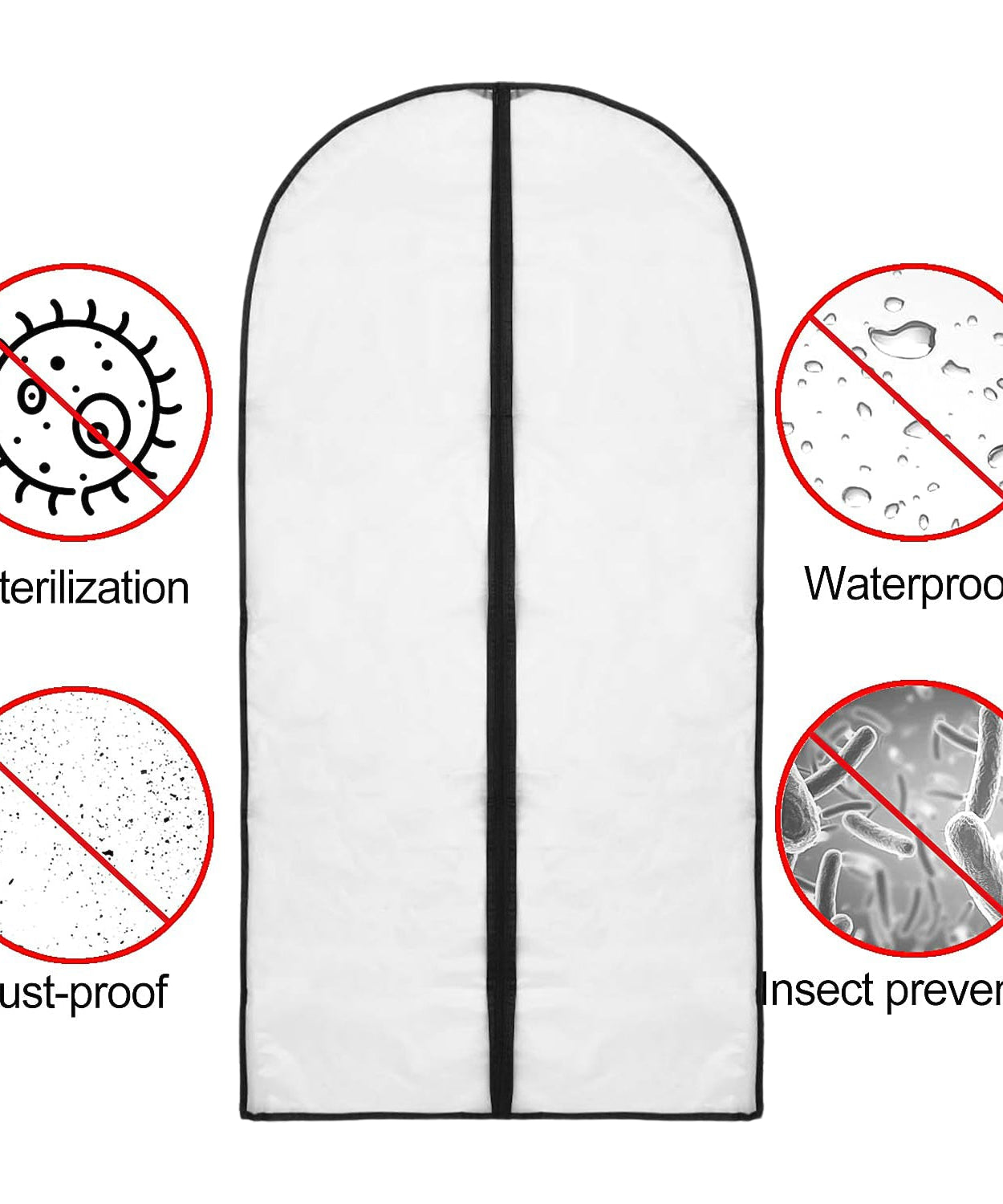Travel-Friendly Foldable Non-Woven Suit Garment Cover