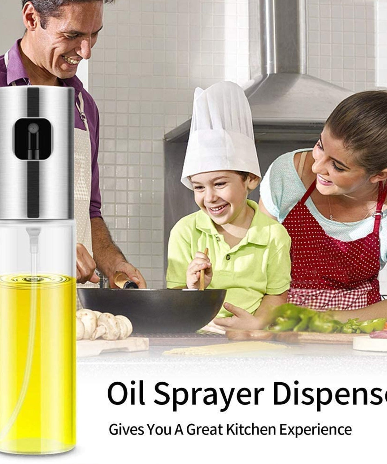 Oil spray bottle for cooking
