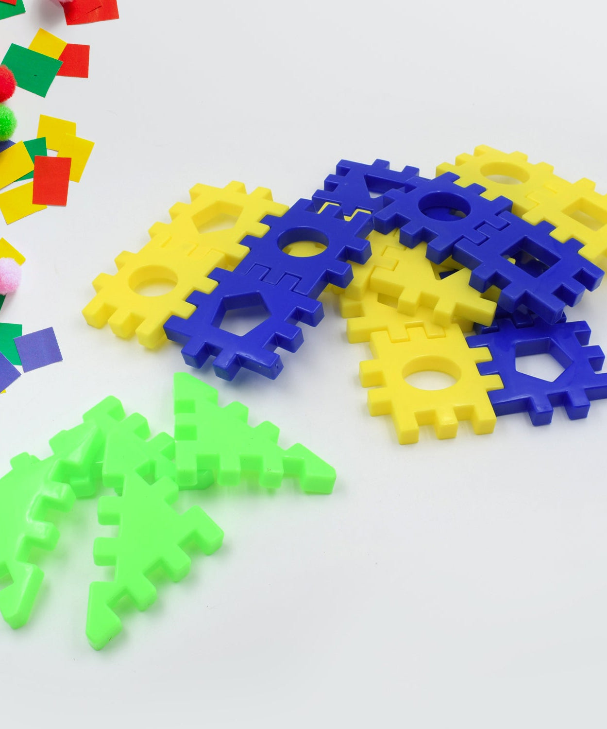 Multi-color building blocks set for kids