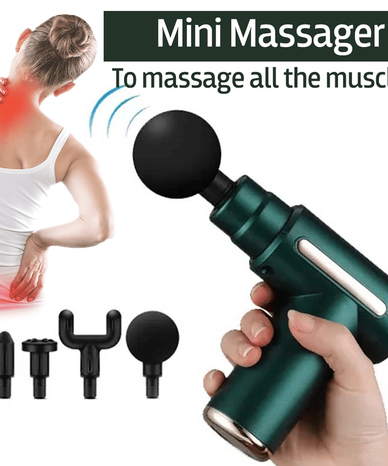 High-performance percussion massager for deep tissue muscle relaxation.