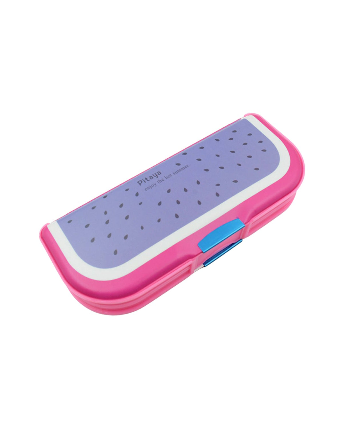 Brightly colored cartoon pencil case with 2 compartments