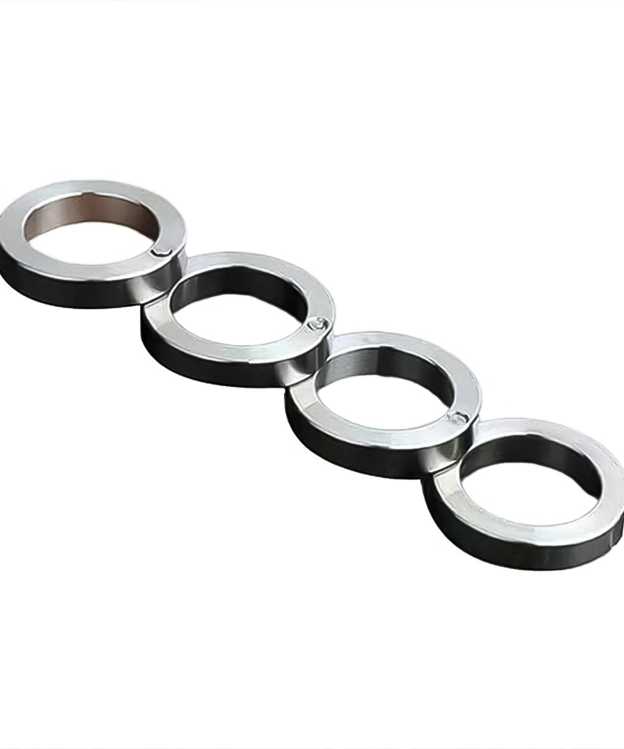 Portable 4 Finger Ring Unique Rotating Folding Ring (1 Set)