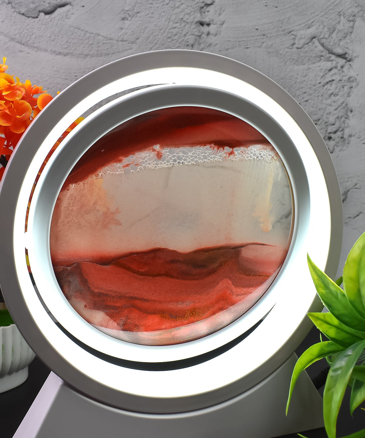 3D Liquid motion Display With LED Light (1 Pc)