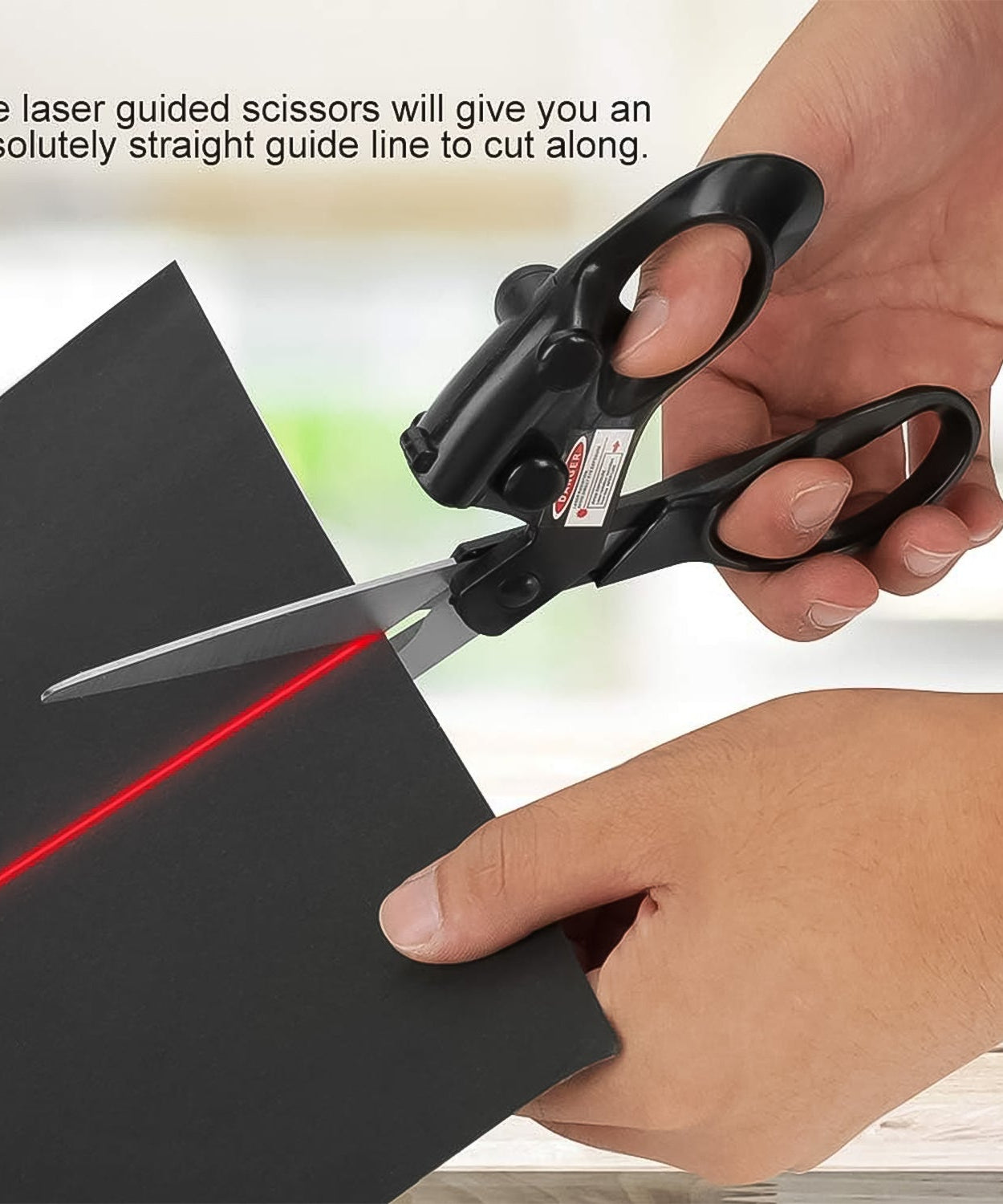 Laser-Guide Scissors