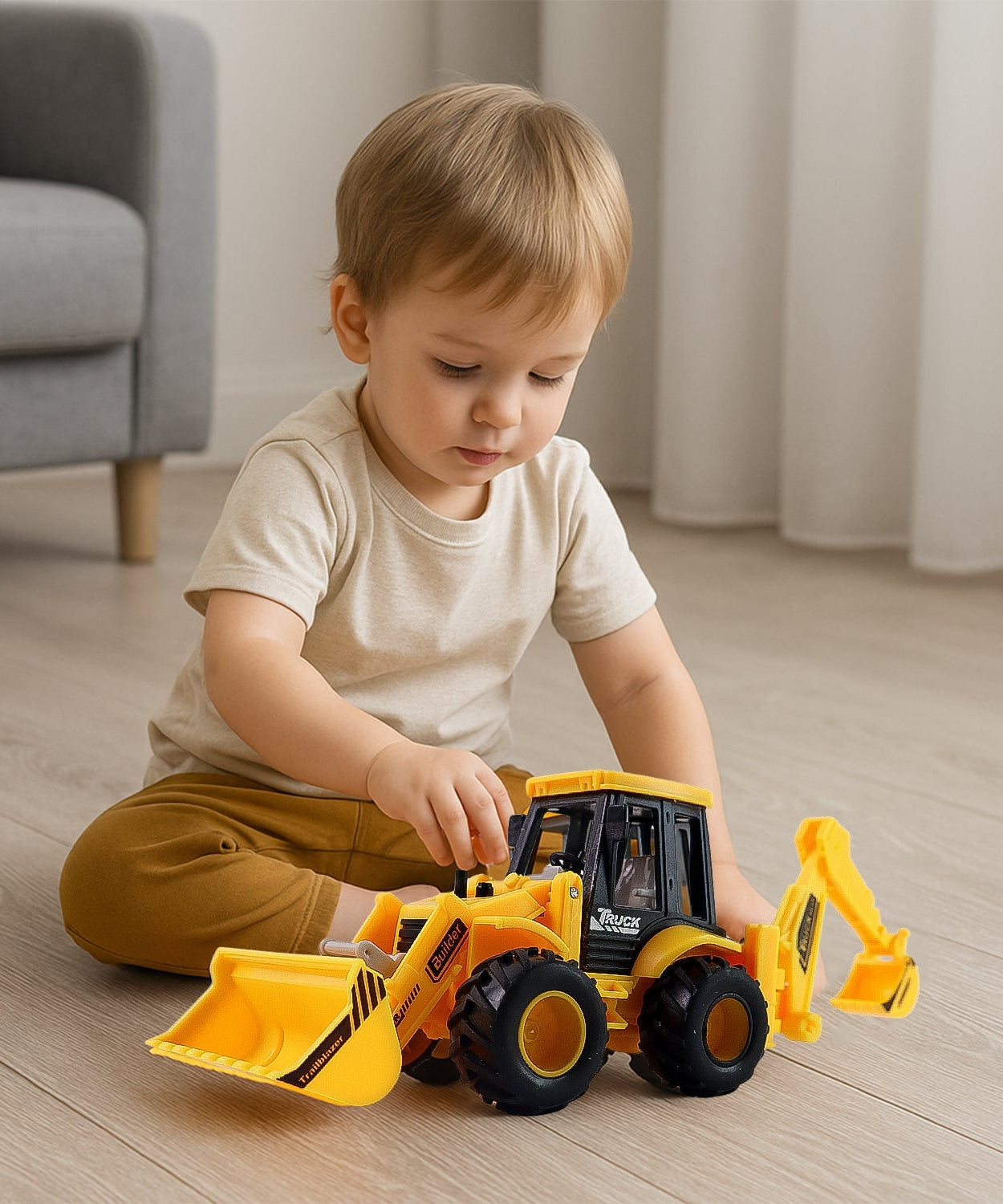 LALA DiggerForce Friction Powered Truck