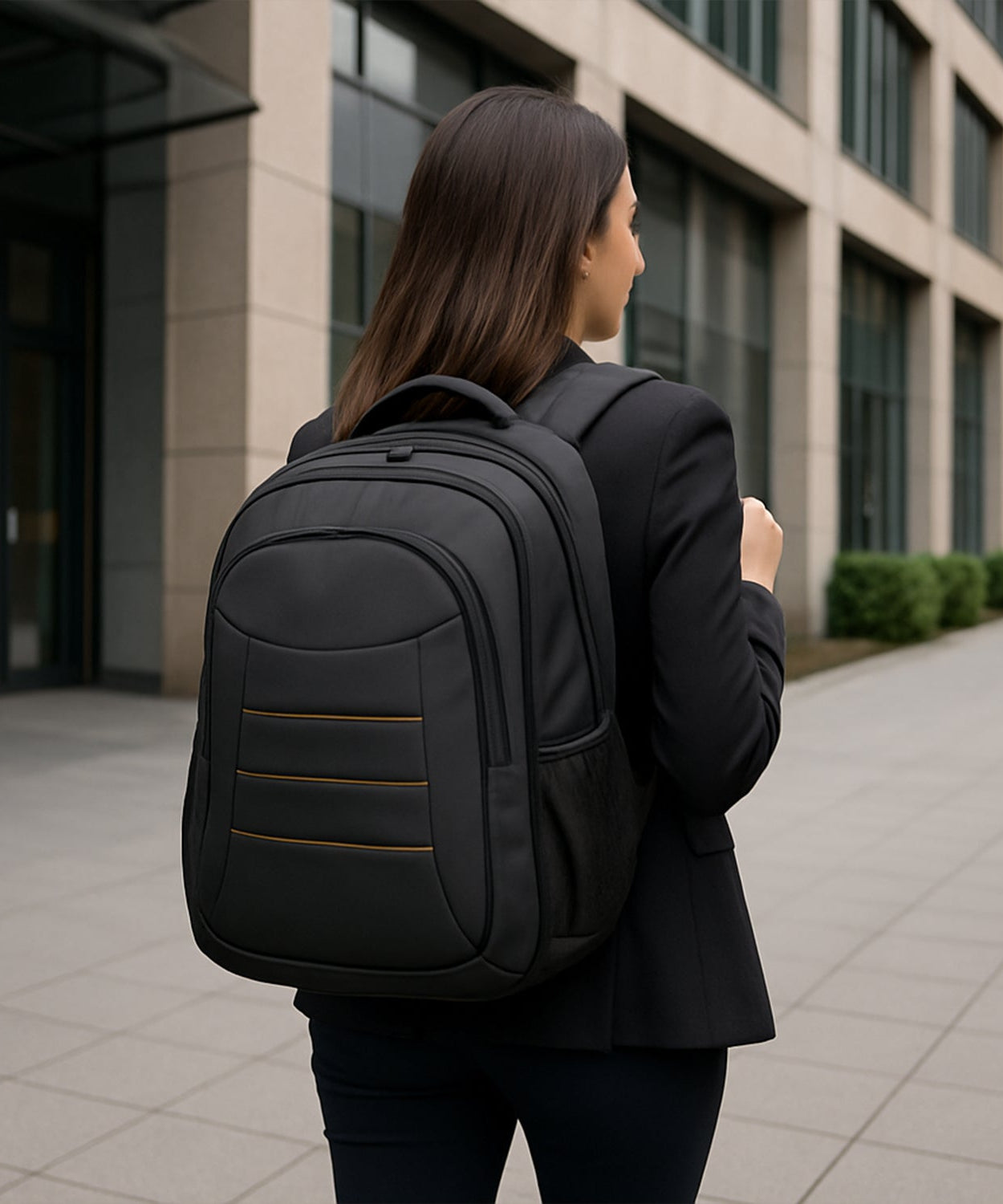 Lightweight Water-Resistant Laptop Bag with Pockets & Adjustable Strap