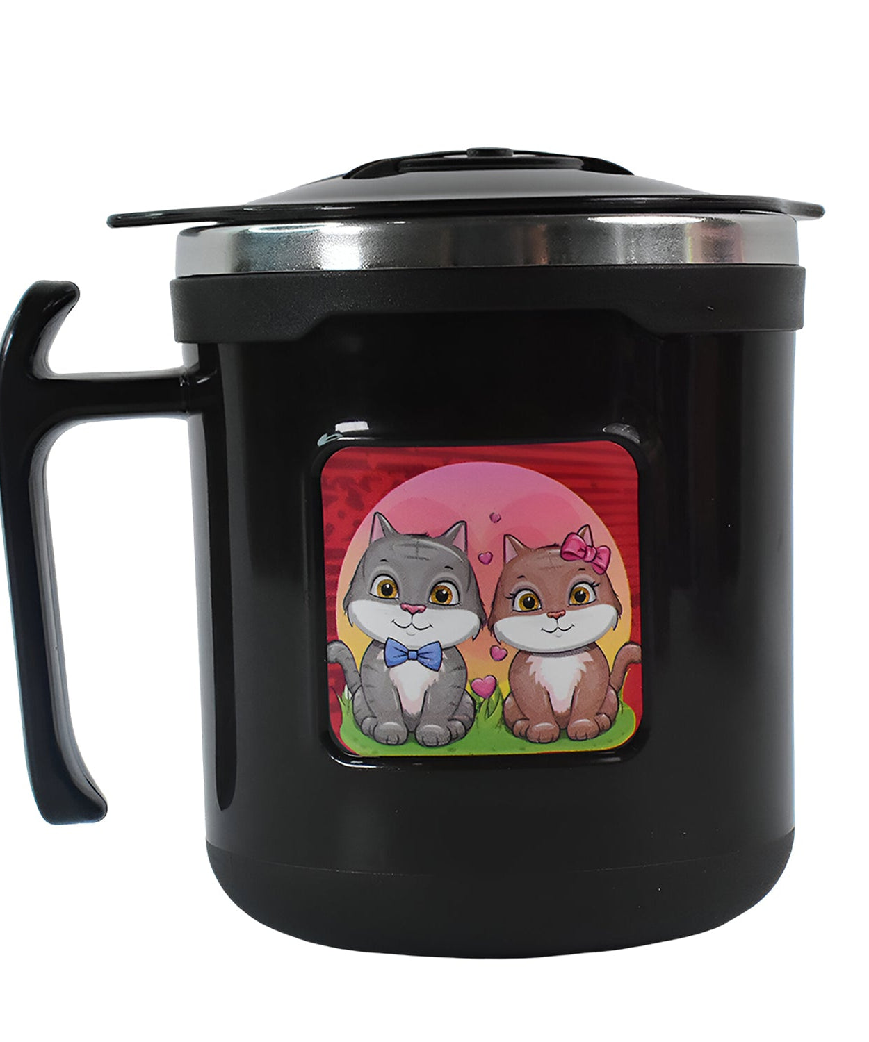 Stylish Cat Print SS Insulated Bottle