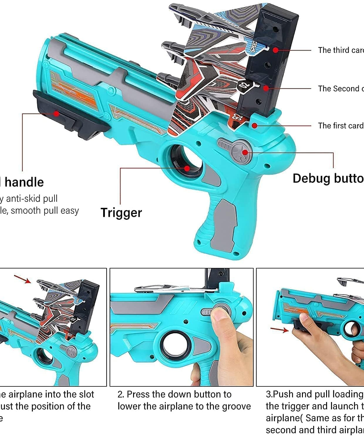 Kids' airplane shooting toy