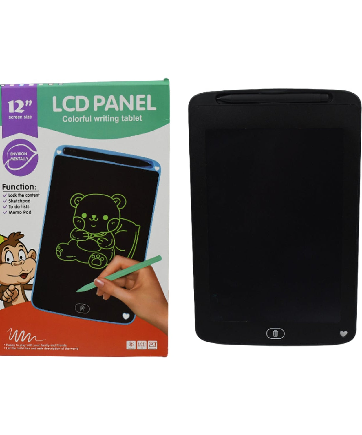LCD writing tablet for kids and notes